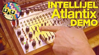 Intellijel Atlantix Demo An SH101 with bells on [upl. by Refiffej]