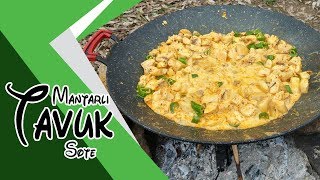 Mantarlı Tavuk Sote  Doğada Yemek [upl. by Quintus]