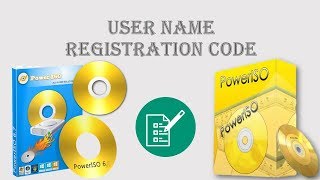 How to FREE Register Power ISO  Power ISO User name and registration code very easy [upl. by Asirrac9]