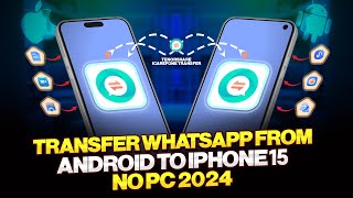 Transfer WhatsApp Data Android To iPhone Without PC [upl. by Edelman506]