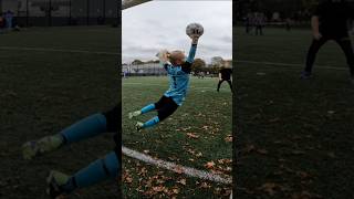 Ollie on fire during warm up fatherandson goalkeepersaves yesollie [upl. by Beverly]