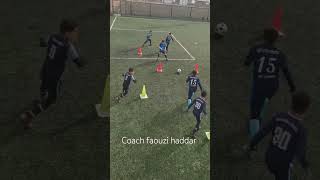 U10 warm up passing drill coordination and agility football training [upl. by Attenauq]