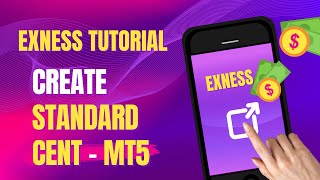 How to create MT5 STANDARD CENT ACCOUNT In Exness  2024  2025 [upl. by Kcarb]