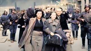 Polish Jews of the Warsaw Ghetto  Colorized World War II [upl. by Rein]