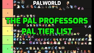 Palworld The Pal Professors Pal Tierlist  All Pals Ranked  Combat  Base Work  Mounts  Utility [upl. by Samal]