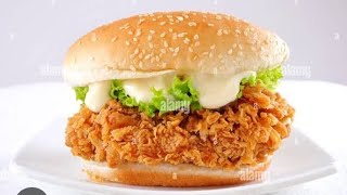 KFC zinger burger recipe by cooking club cooking club [upl. by Ahsinit851]