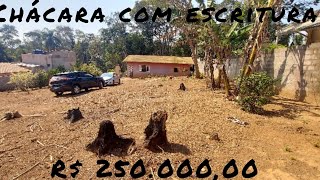 CHÃCARA 1200MÂ² COM ESCRITURA DEFINITIVA E PERTO DA REPRESA [upl. by Nanice]