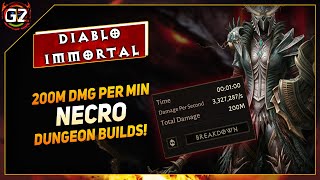 200M Per Min  Dungeon Primary Focused DPS Build  Necromancer  Diablo Immortal [upl. by Voleta655]