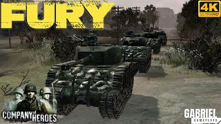 Fury Tiger Vs Sherman  Company Of Heroes 4K [upl. by Cooperman72]