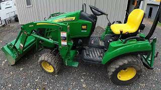 John Deere 1023 tractor review [upl. by Adle847]