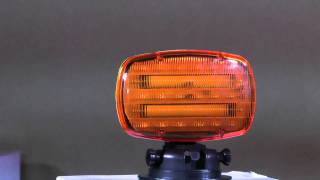 LED Strobe Light battery powered with Adjustable Locking Magnetic Base  AMBER LENS  SLALMA [upl. by Syst373]