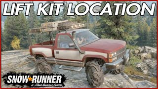 SNOWRUNNER CHEVY CK1500 LIFT KIT or RAISED SUSPENSION LOCATION [upl. by Kizzie]