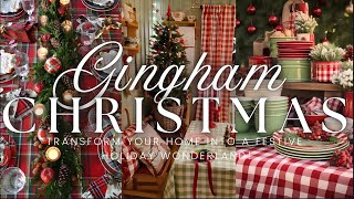 Gingham Christmas Decor Ideas Cozy Tips to Transform Your Home into a Festive Holiday Wonderland 🎄✨ [upl. by Tortosa]