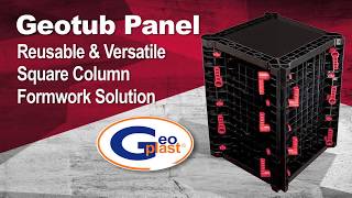 Geotub Panel – Plastic Formwork For Repetitive Column Projects [upl. by Ennybor]