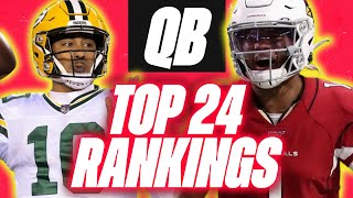 THE NEXT QB1 Updated Top24 Quarterback Rankings for 2024 Fantasy Football [upl. by Ardien713]