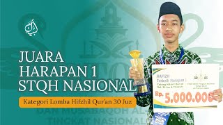 YUSUF MUBARAK JUARA HARAPAN 1 STQH NASIONAL XXVII Kategori Lomba Hifzhil Qur’an 30 Juz [upl. by Avad686]