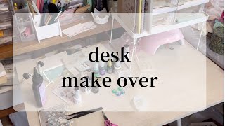 ハンドメイド作家のデスク掃除  desk make over  ダイソー購入品 [upl. by Idisahc]