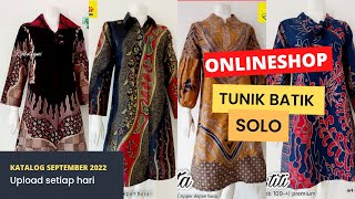 BAJU BATIK WANITA MODEL TUNIK katalog september 2022 NURAMIONLINESHOP [upl. by Anitsirk]