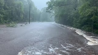 Must Watch Flooding hits Brunswick Co as tropical system churns [upl. by Anomor]