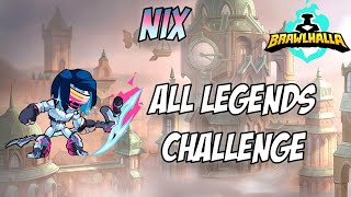 Brawlhalla  All legends challenge  Nix [upl. by Aihseyt]