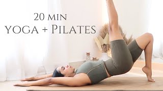 20 min Yoga Pilates Burn  Total Body Workout  All Levels [upl. by Lydie]