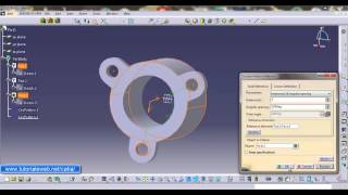 Modelare flansa profilata catia v5 [upl. by Rramal]