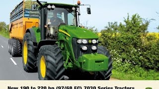 John Deere 7030 series official product video compilation [upl. by Esimorp]