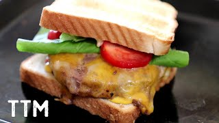 Best Baked Burger on Toast  Easy Cooking [upl. by Griffy]