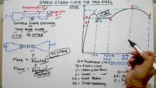 STRESSSTRAIN CURVE FOR MILD STEELEngineering Stress And True Stress [upl. by Madonna487]