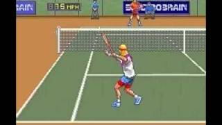 David Cranes AMAZING TENNIS  アメージング テニス INTRO  GAMEPLAY  SUPER FAMICOM [upl. by Ttik]