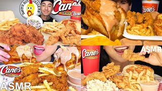 ASMR Raising Canes Mukbang Compilation  Satisfying eating sounds [upl. by Eneiluj]