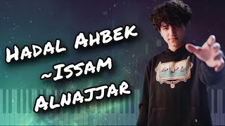 Hadal Ahbek Issam Alnajjar Piano Tutorial [upl. by Leoline]