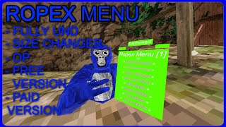 THIS MENU IS FULLY UND  Ropex Menu  Gorilla Tag Modding [upl. by Farika151]