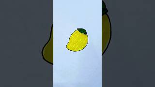 Draw mango easy drawing for kids drawing art draw [upl. by Anaeel]