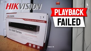 Hikvision Playback Failed No Matched Recorded File [upl. by Jamill]