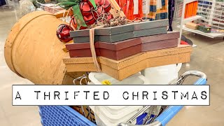 A Thrifted Christmas using my Goodwill Thrift Haul [upl. by Drofniw]