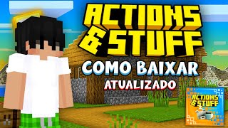 Como baixar a textura Action stuff ATUALIZADA no celular [upl. by Epolulot792]