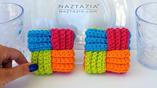 How to Crochet Woven Dishcloth DIY Tutorial and Pattern for Easy and Quick Gifts [upl. by Crispen569]