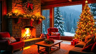 Beautiful Snowy Christmas Ambience 🎁 Quiet and Comfortable Instrumental Music 🌲 Calm Relax Study [upl. by Erlene807]