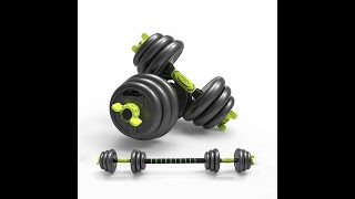 STRONGWAY™ Adjustable 6 in 1 Dumbbell Barbell Kettlebell Push Up Set  20KG 30KG and 40KG SETS [upl. by Ahsito936]