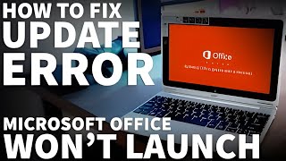 How To Fix Microsoft Office Updating Office Please Wait A Moment Error  Stuck Loading Update Office [upl. by Doig]