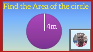 Find the Area of a circle whose radius is 4m obicherenemmanuel [upl. by Bourque]