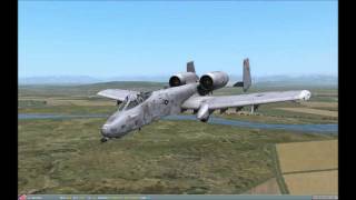 DCS A10C Warthog Gun run demonstration [upl. by Leunad]