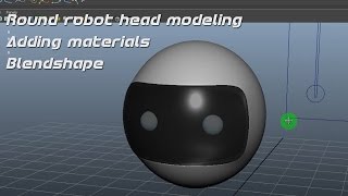 Round robot head modeling Final [upl. by Anoed]