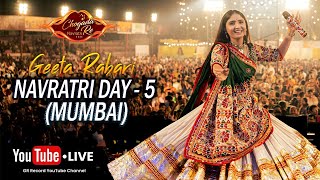 LIVE  Geeta Rabari  MUMBAI Day 5 Navratri  Navratri Nonstop Garba 2023 Live  grrecords5908 [upl. by Artenak]