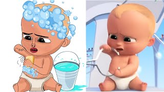 Baby Boss Funny Drawing Meme 😂  Cold Heart Disney funny cartoon baby boss [upl. by Sire]