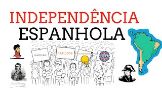 INDEPENDÊNCIA DA AMERICA ESPANHOLA [upl. by Imtiaz761]