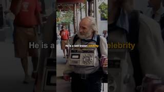 Radioman  homeless man has been in over 150 movies motivationalspeech actor celebrity shorts [upl. by Robbins]