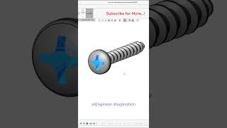 Screw for Particleboard and Fiberboard EngineerImagination shorts foryou solidworks 3d [upl. by Olumor]