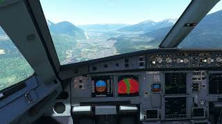 Innsbruck 08 Approach and Landing  FBW A32NX [upl. by Trask]